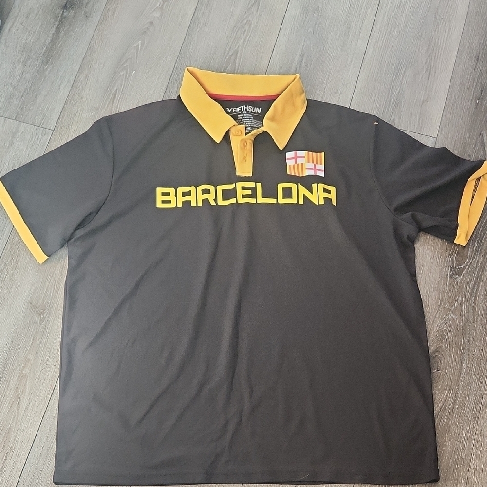 Fifth Sun Black and Gold Barcelona Jersey